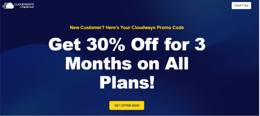 Cloudways 30% Discount for 3 Months
